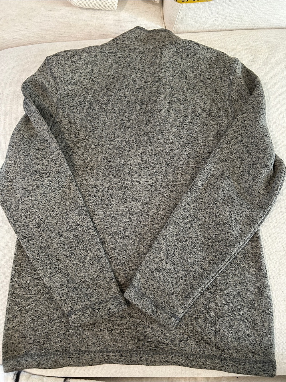 EDDIE BAUER Mens Convector 1/2 Zip Sweater Charcoal Heather- Medium, NEW - Picture 3 of 9